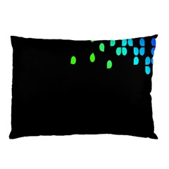 Green Black Widescreen Pillow Case by Mariart