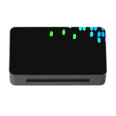 Green Black Widescreen Memory Card Reader With Cf by Mariart