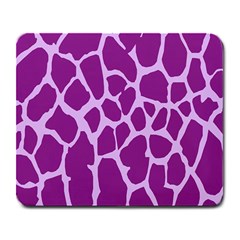 Giraffe Skin Purple Polka Large Mousepads