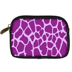 Giraffe Skin Purple Polka Digital Camera Cases