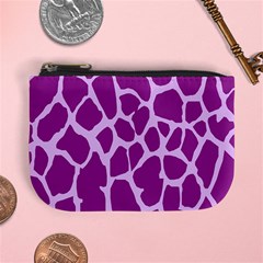 Giraffe Skin Purple Polka Mini Coin Purses by Mariart