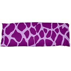 Giraffe Skin Purple Polka Body Pillow Case Dakimakura (two Sides) by Mariart