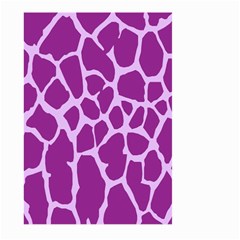 Giraffe Skin Purple Polka Large Garden Flag (two Sides)