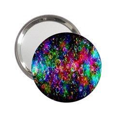 Colorful Bubble Shining Soap Rainbow 2 25  Handbag Mirrors by Mariart