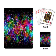 Colorful Bubble Shining Soap Rainbow Playing Card by Mariart