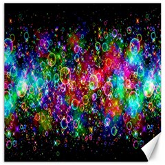 Colorful Bubble Shining Soap Rainbow Canvas 12  X 12   by Mariart