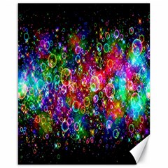 Colorful Bubble Shining Soap Rainbow Canvas 16  X 20   by Mariart