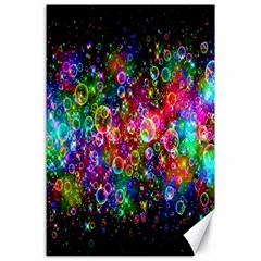 Colorful Bubble Shining Soap Rainbow Canvas 24  X 36 