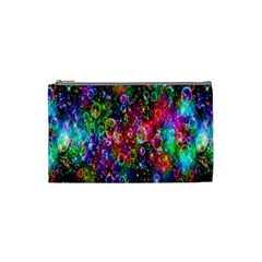 Colorful Bubble Shining Soap Rainbow Cosmetic Bag (small)  by Mariart