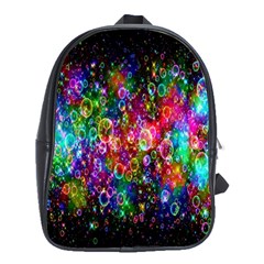 Colorful Bubble Shining Soap Rainbow School Bags(large)  by Mariart