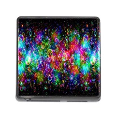 Colorful Bubble Shining Soap Rainbow Memory Card Reader (square) by Mariart