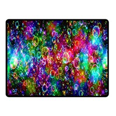 Colorful Bubble Shining Soap Rainbow Fleece Blanket (small)