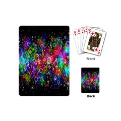 Colorful Bubble Shining Soap Rainbow Playing Cards (mini) 