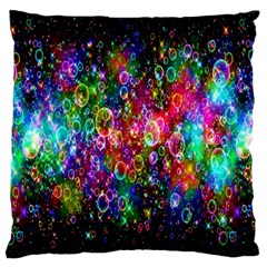 Colorful Bubble Shining Soap Rainbow Large Cushion Case (two Sides)