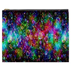 Colorful Bubble Shining Soap Rainbow Cosmetic Bag (xxxl)  by Mariart