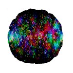 Colorful Bubble Shining Soap Rainbow Standard 15  Premium Round Cushions Back