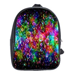 Colorful Bubble Shining Soap Rainbow School Bags (xl)  by Mariart