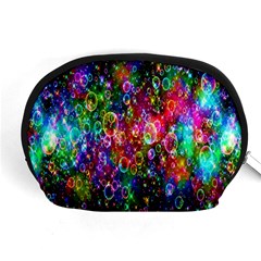 Colorful Bubble Shining Soap Rainbow Accessory Pouches (medium) 