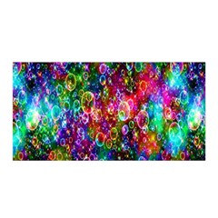 Colorful Bubble Shining Soap Rainbow Satin Wrap by Mariart