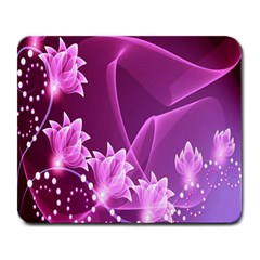 Lotus Sunflower Sakura Flower Floral Pink Purple Polka Leaf Polkadot Waves Wave Chevron Large Mousepads by Mariart