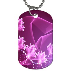 Lotus Sunflower Sakura Flower Floral Pink Purple Polka Leaf Polkadot Waves Wave Chevron Dog Tag (two Sides)