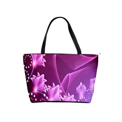 Lotus Sunflower Sakura Flower Floral Pink Purple Polka Leaf Polkadot Waves Wave Chevron Shoulder Handbags by Mariart