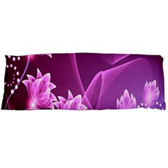 Lotus Sunflower Sakura Flower Floral Pink Purple Polka Leaf Polkadot Waves Wave Chevron Body Pillow Case (dakimakura) by Mariart