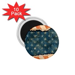 Grunge Ripped Paper Usa Flag 1 75  Magnets (10 Pack)  by Mariart