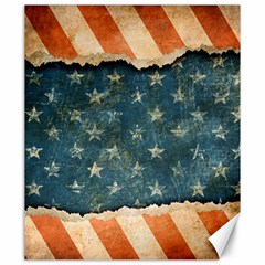 Grunge Ripped Paper Usa Flag Canvas 20  X 24   by Mariart