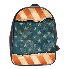 Grunge Ripped Paper Usa Flag School Bags(large)  by Mariart