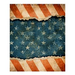 Grunge Ripped Paper Usa Flag Shower Curtain 60  X 72  (medium)  by Mariart