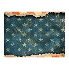 Grunge Ripped Paper Usa Flag Double Sided Flano Blanket (mini)  by Mariart