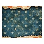 Grunge Ripped Paper Usa Flag Double Sided Flano Blanket (Large)  80 x60  Blanket Front