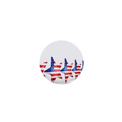 Multiple Us Flag Stars Line Slide 1  Mini Buttons by Mariart