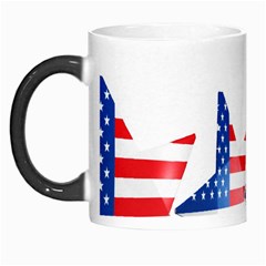 Multiple Us Flag Stars Line Slide Morph Mugs