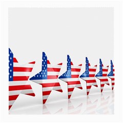 Multiple Us Flag Stars Line Slide Medium Glasses Cloth (2-side) by Mariart