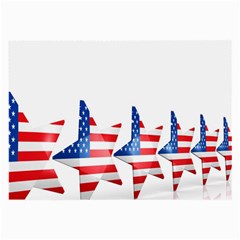 Multiple Us Flag Stars Line Slide Large Glasses Cloth by Mariart