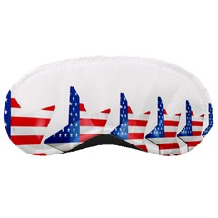 Multiple Us Flag Stars Line Slide Sleeping Masks