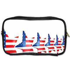 Multiple Us Flag Stars Line Slide Toiletries Bags 2-side by Mariart