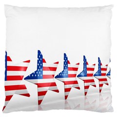 Multiple Us Flag Stars Line Slide Standard Flano Cushion Case (two Sides) by Mariart