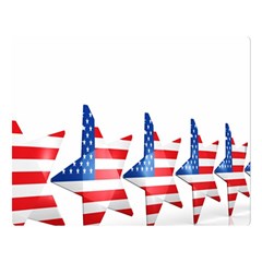 Multiple Us Flag Stars Line Slide Double Sided Flano Blanket (large)  by Mariart