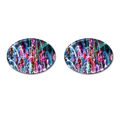 Fireworks Rainbow Cufflinks (oval) by Mariart