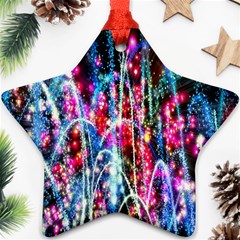 Fireworks Rainbow Star Ornament (two Sides) by Mariart