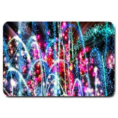 Fireworks Rainbow Large Doormat  by Mariart