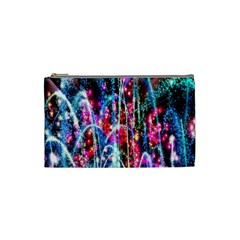 Fireworks Rainbow Cosmetic Bag (small)  by Mariart