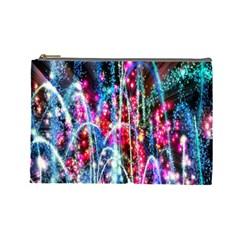 Fireworks Rainbow Cosmetic Bag (large)  by Mariart