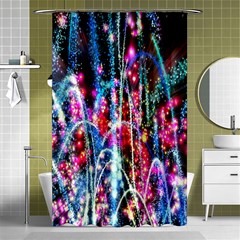 Fireworks Rainbow Shower Curtain 48  X 72  (small)  by Mariart