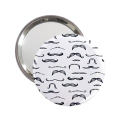 Mustache Man Black Hair 2 25  Handbag Mirrors by Mariart