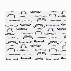 Mustache Man Black Hair Small Glasses Cloth by Mariart