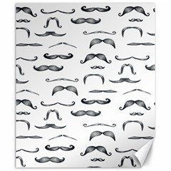 Mustache Man Black Hair Canvas 20  X 24   by Mariart